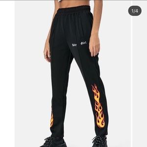 Adika Blazed Black Sweatpants